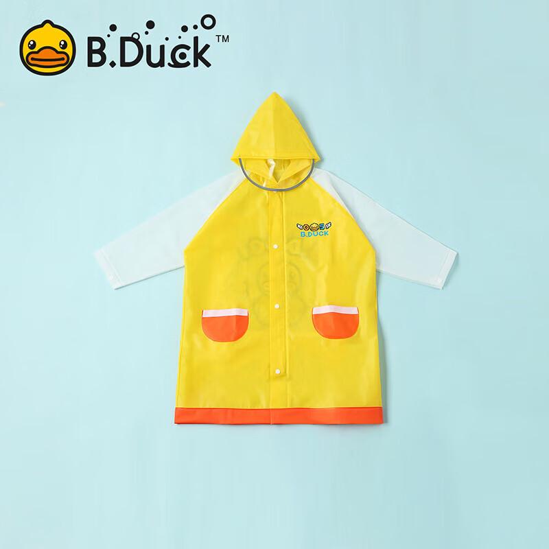 B.Duck Kids  Cartoon Rain Poncho L