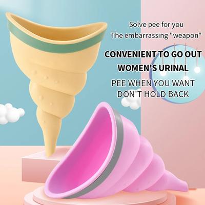 Mergency Silicone Urinals High Elasticity Woman Standing Piss Urinals Softness Lightweight Accessories for Car Travel Camping