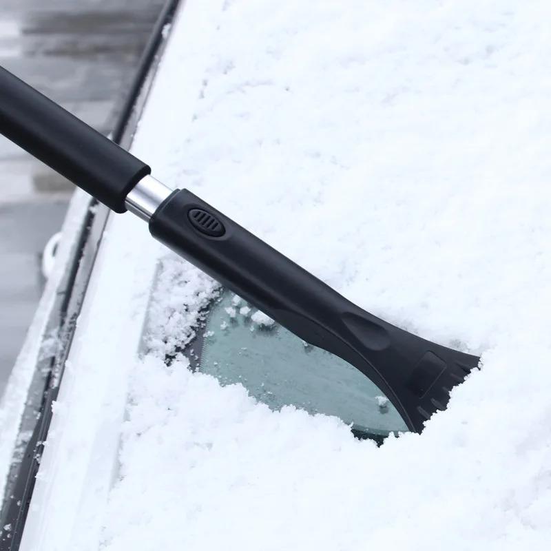 Multifunctional Telescopic Snow Removal Tool for Car Glass Defrosting Detachable Brush