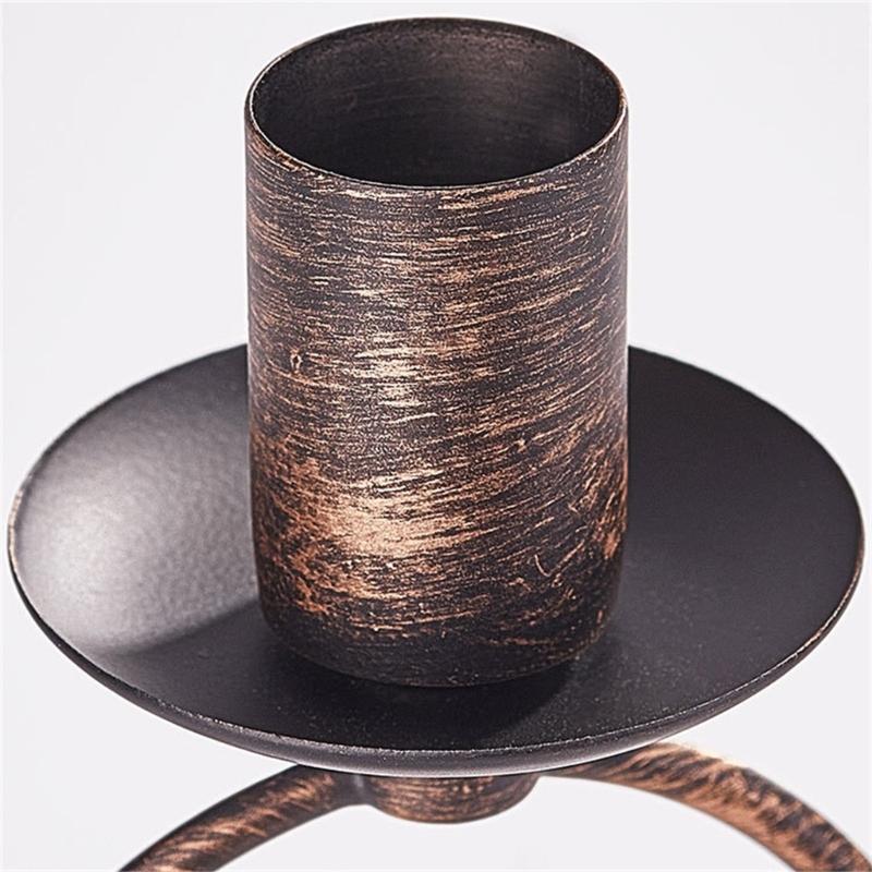 Set of 3 Stylish Metal Candle Stand with Seasonal Design Iron Texture Perfect for Indoor Outdoor Christmas Celebration