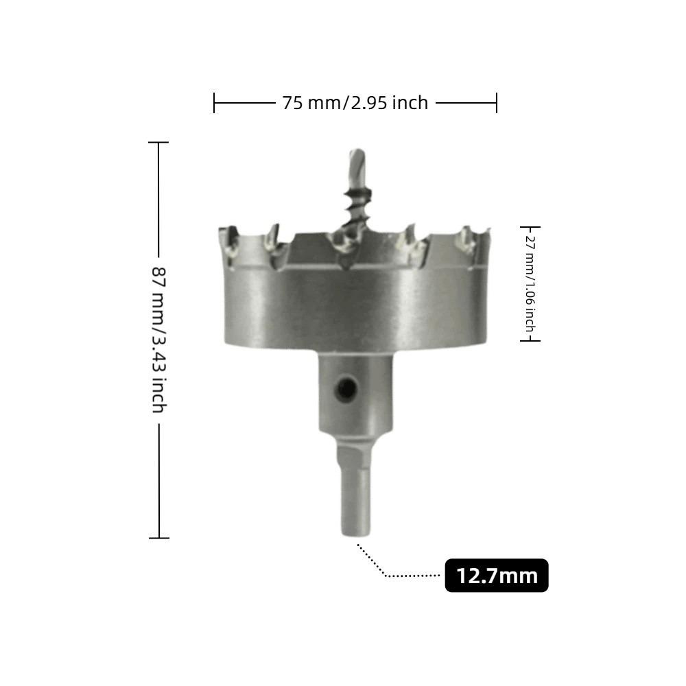 50mm Diameter Hardmetalen Gatenzaag Gesinterd Carbide Gatensnijder Boor voor Metaalplaat