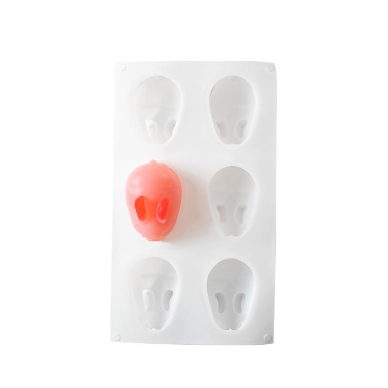 3D Silicone Rabbit Mold Fondant Bunny Mold Chocolate Cake Mold 2/6-Cavity Mousse Cake Decoration Dessert Baking Mold
