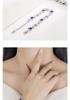 Heart of the Ocean: Mori-kei Blue Crystal Heart Bracelet for Women
