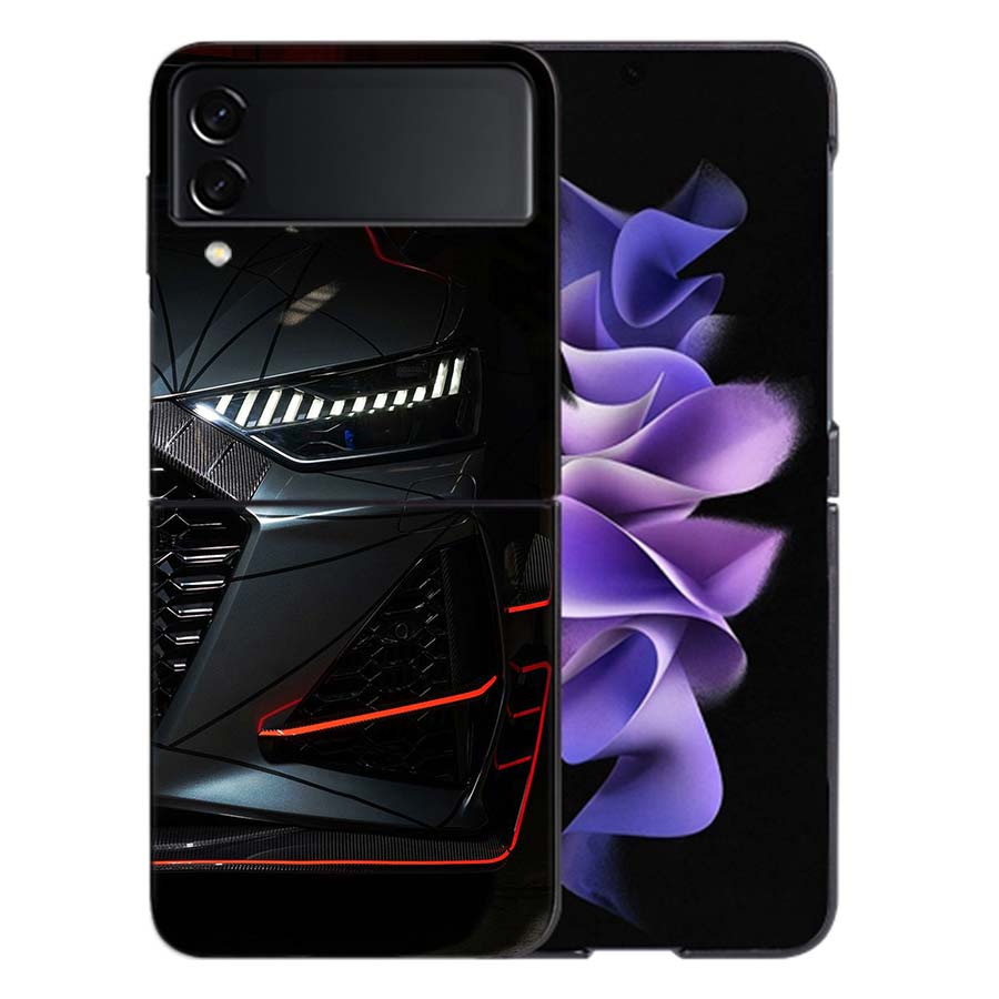 Une Berline de Luxe Magique Pour Samsung Galaxy Z Flip 5 4 3 Coque Rigide Anti-Choc Téléphone Z Flip 6 7 5G Z Flip 5 4 5G TPU PC Har