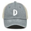 Unisex Mesh Cap WordArt A to Z Breathable Adjustable Baseball Hat Woman's Cap Cozy Snapback Trucker Hat Ideal Choice For Camping