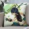 Genshin Impact Kinich Pillow Case 3D Print Polyester Fiber 40*40 Cm Home Sofa Throw Pillow Cover Decoration Festival Gift