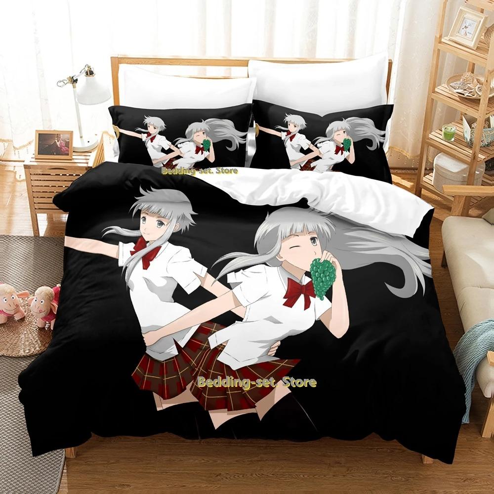 Ben-To Bettwäscheset Einzelbett Twin Full Queen King Size Bettset Erwachsene Kind Schlafzimmer Bettdeckenbezug Sets 3D Druck Anime Bettlakenset