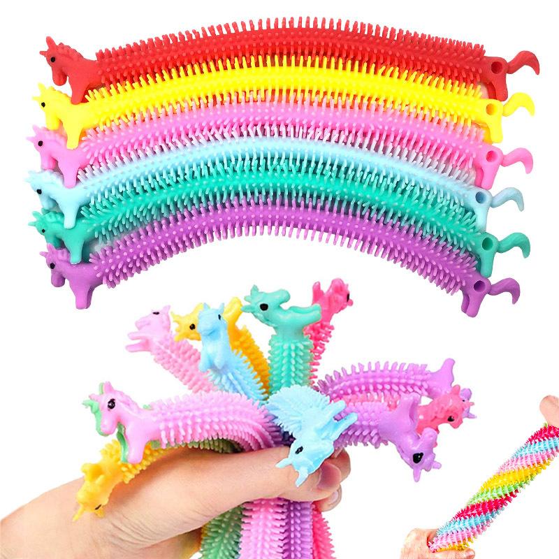Toys 5PCS Stretchy Strings Fidget Sensory For Teens Stress Relief Anti-Anxiety Birthday Party Favors Gifts Kids Boys Girls