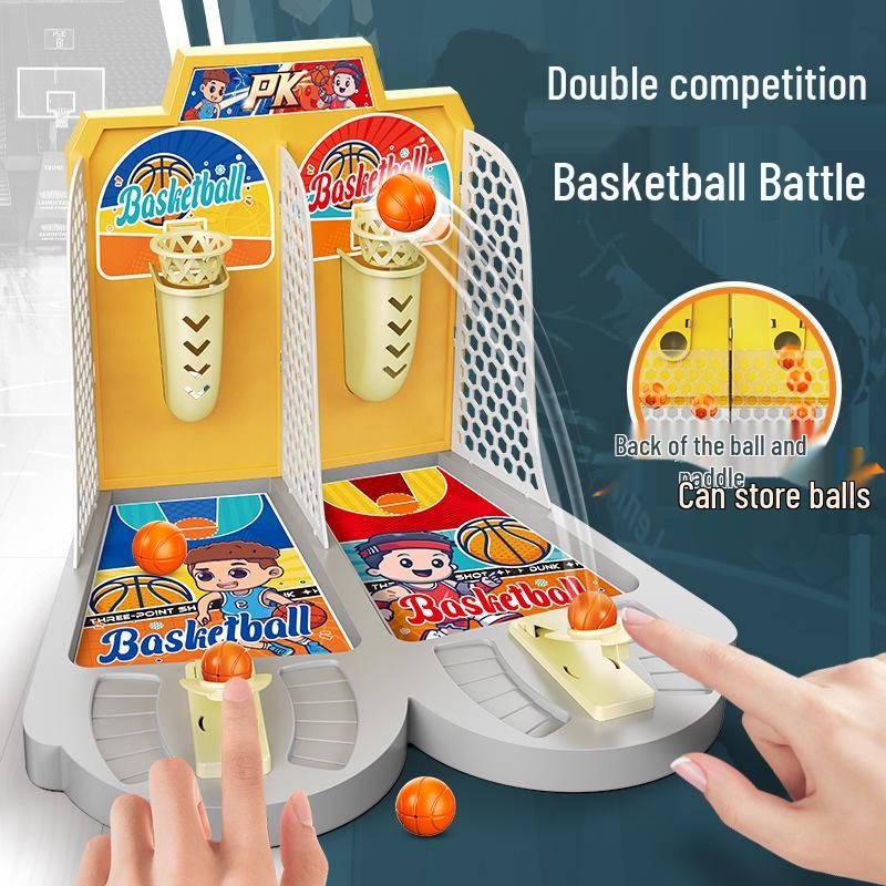 Double Basketball Tabletop Game: Interactive Parent-Child Educational Toy for Boys & Girls