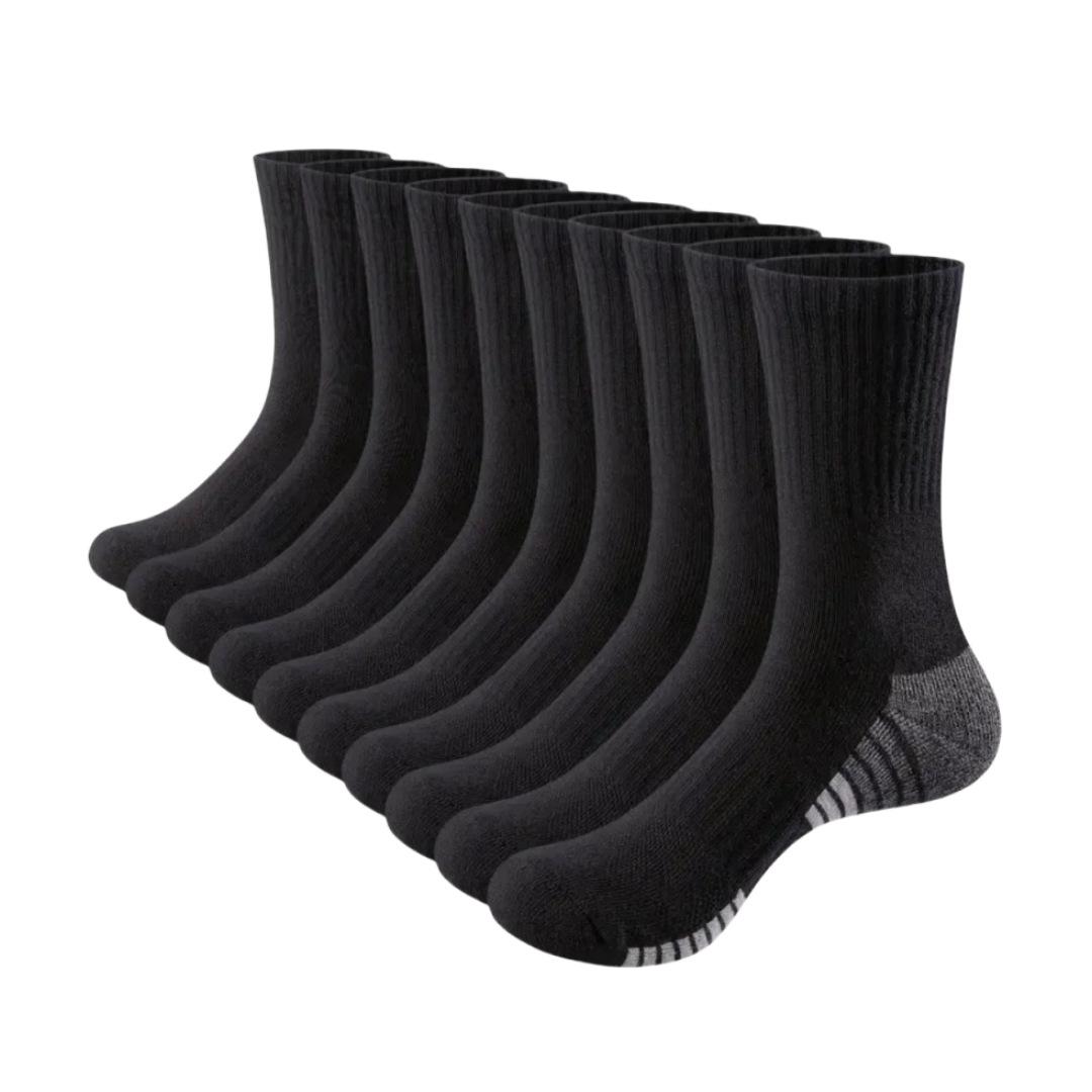 

5 пар носков Мужские короткие носки Хлопковые впитывающие пот дезодорирующие спортивные носки Высокие короткие носки на все времена года Мужские носки чёрный