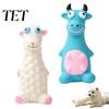 Latex Toy for Aggressive Chewers Animal Dog Toy, Squeaky Chew Cute Cartoon Durable Toys Cattle Sheep, Teeth Cleaning Interactive Play Funny
