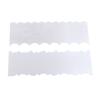 Stainless Steel Cake Scraper Double Sided Patterned Stripe Edge Cake Decorating Comb Smoother Scraper Pastry Cutter