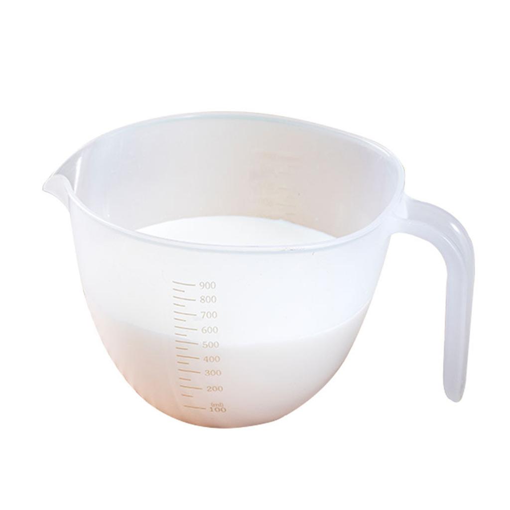 Filter Measuring Cup Clear Beating Eggs Liquid Measuring Bowl with Scale Plastic Material Liquid Measuring Glasses