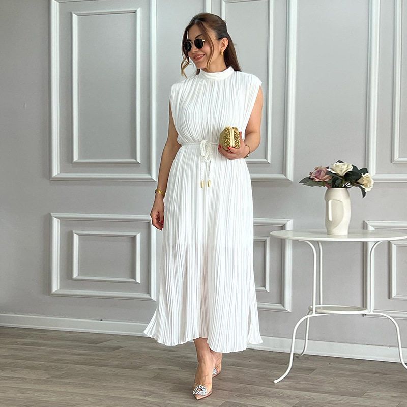 Women Clothes Long Maix Party Dress White Slvessless Women s Dress White S