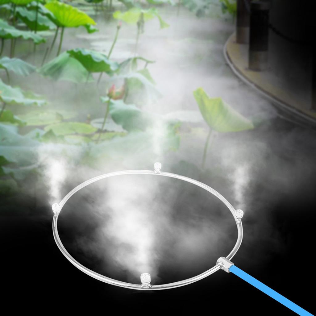 4Pcs 3 16 Stainless Steel Misting Nozzle Misting Ring Spray Cooling System Set