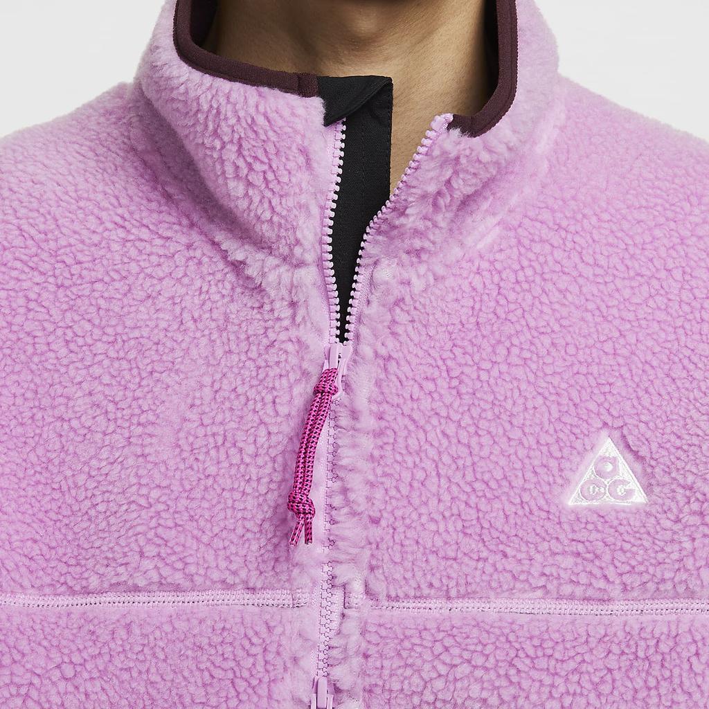 Nike ACG Therma-Fit Adv Letter Embroidery Faux Shearling Stand Collar Comfortable Warm Jacket Men Jackets Bold-Pink FV8654-632