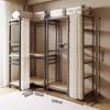 Vertical Metal Corner Coat Rack for Bedroom or Entrance