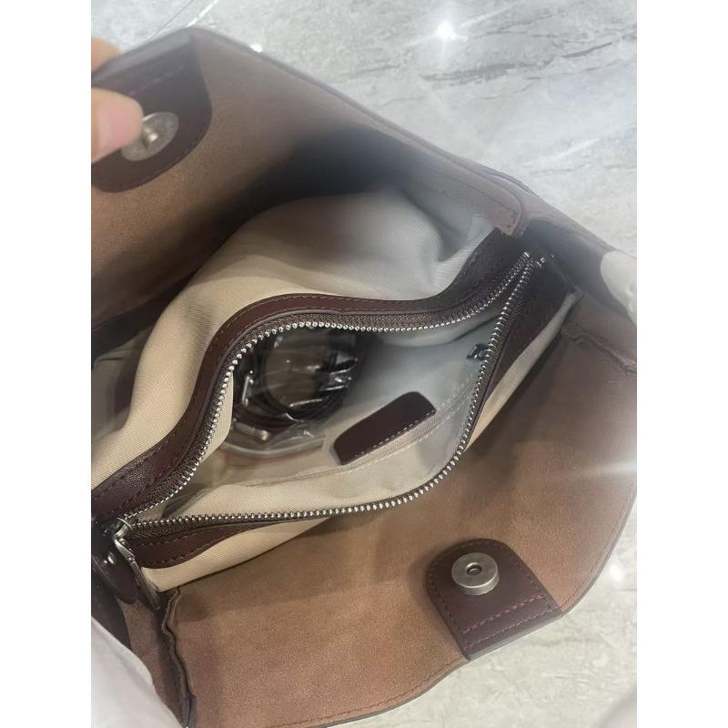 New cowhide leather premium feeling bucket bag tote bag underarm bag shoulder crossbody handbag bag women's bag