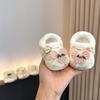 Unisex Baby Soft Sole Pre-walking Shoes: Warm Velvet Anti-slip Cotton, Fits 0-1 Year, Perfect for Spring, Autumn, Winter