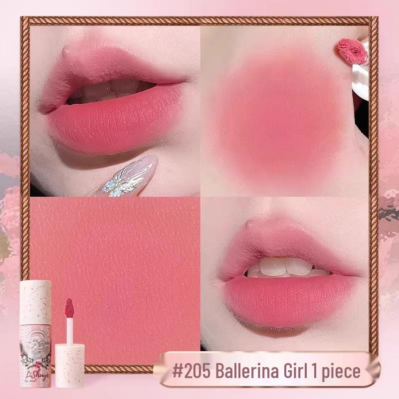 Lychee Lip Glaze: Non-Stick, Non-Fading Constellation Mirror Lip Mud for Students