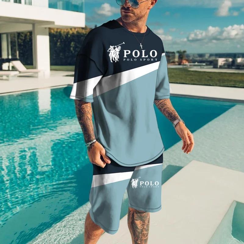 Summer Luxury Big Brand Stripe 3D Digital Printing Men's Suit Fashion Casual Wear Unisex Breathable Comfortable Men