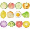 12 Packs Vegetable-patterned Sticky Notes 240 Sheets Anime Character Students Home Office Use Consumables Gift Labels Roommates.