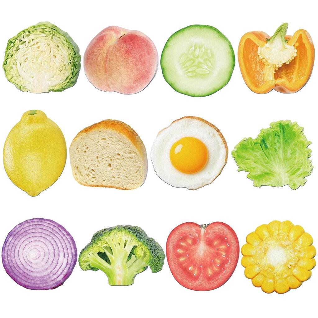 12 Packs Vegetable-patterned Sticky Notes 240 Sheets Anime Character Students Home Office Use Consumables Gift Labels Roommates.