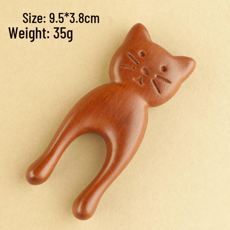

Portable Sandalwood Five-Finger Massage Comb - Unisex Air Cushion Comb for Unblocking Meridians