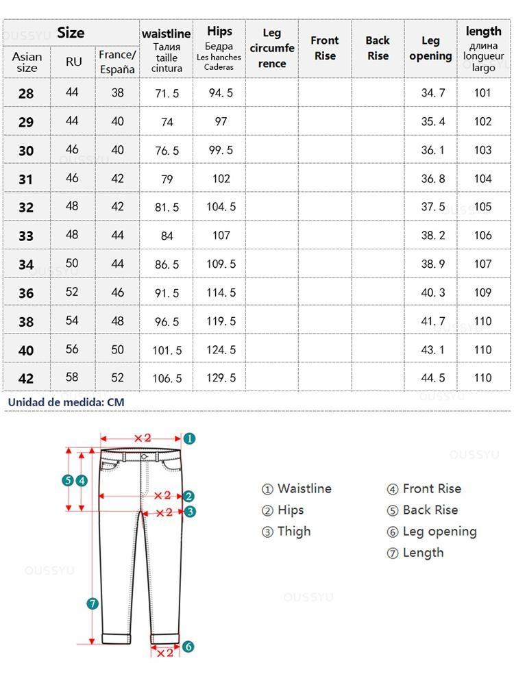 Luxury Brand Men Jeans Classic Straight Denim Pants Business Office Work Trousers Male Plus Size 40 42 Lyocell Fabric