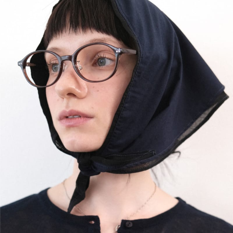 ne Rory Layered Scarf (navy+black)