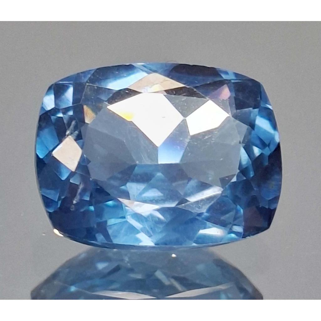 17-19 Ct Natural Blue Aquamarine Cushion Cut Fabulous Certified Loose Gemstone