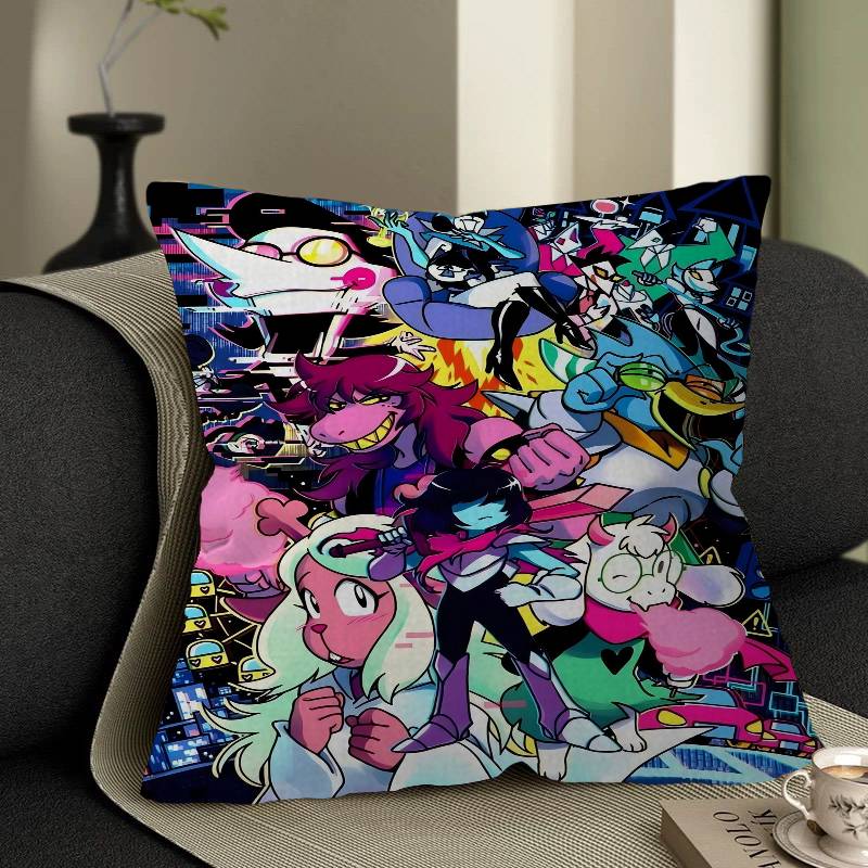 D-Deltarune Anime Pillow Cover For Bedroom Room And Living Room Sofa Decorative Cushion Cover