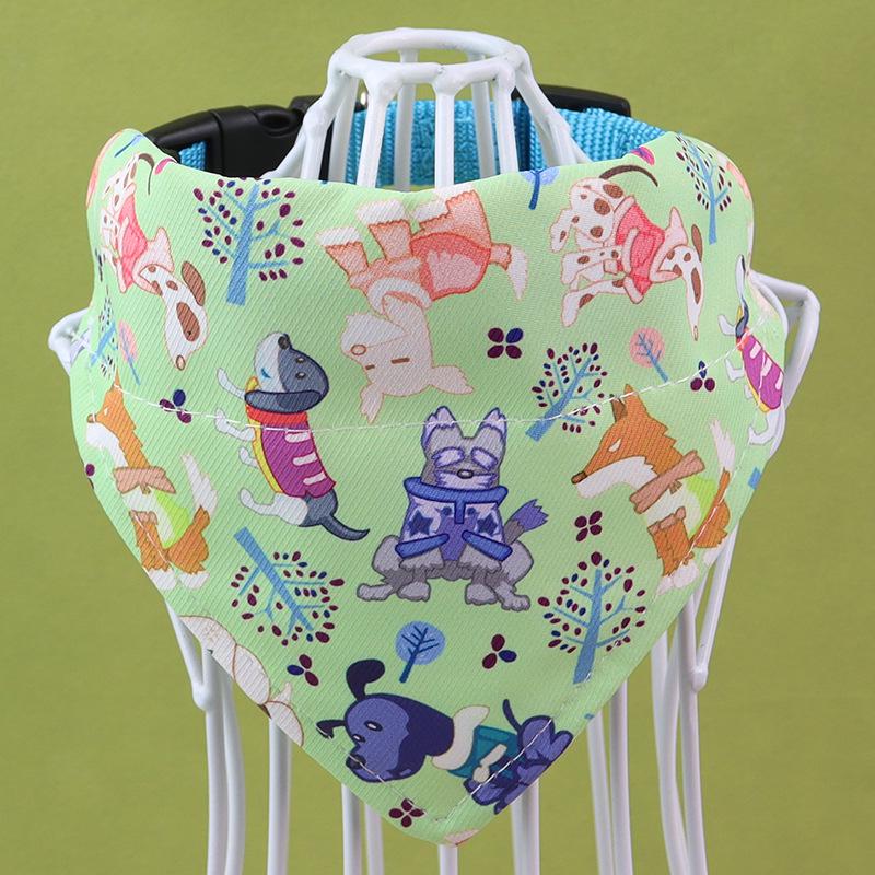 Adjustable Cartoon Pet Bib Scarf for Small & Medium Cats and Dogs