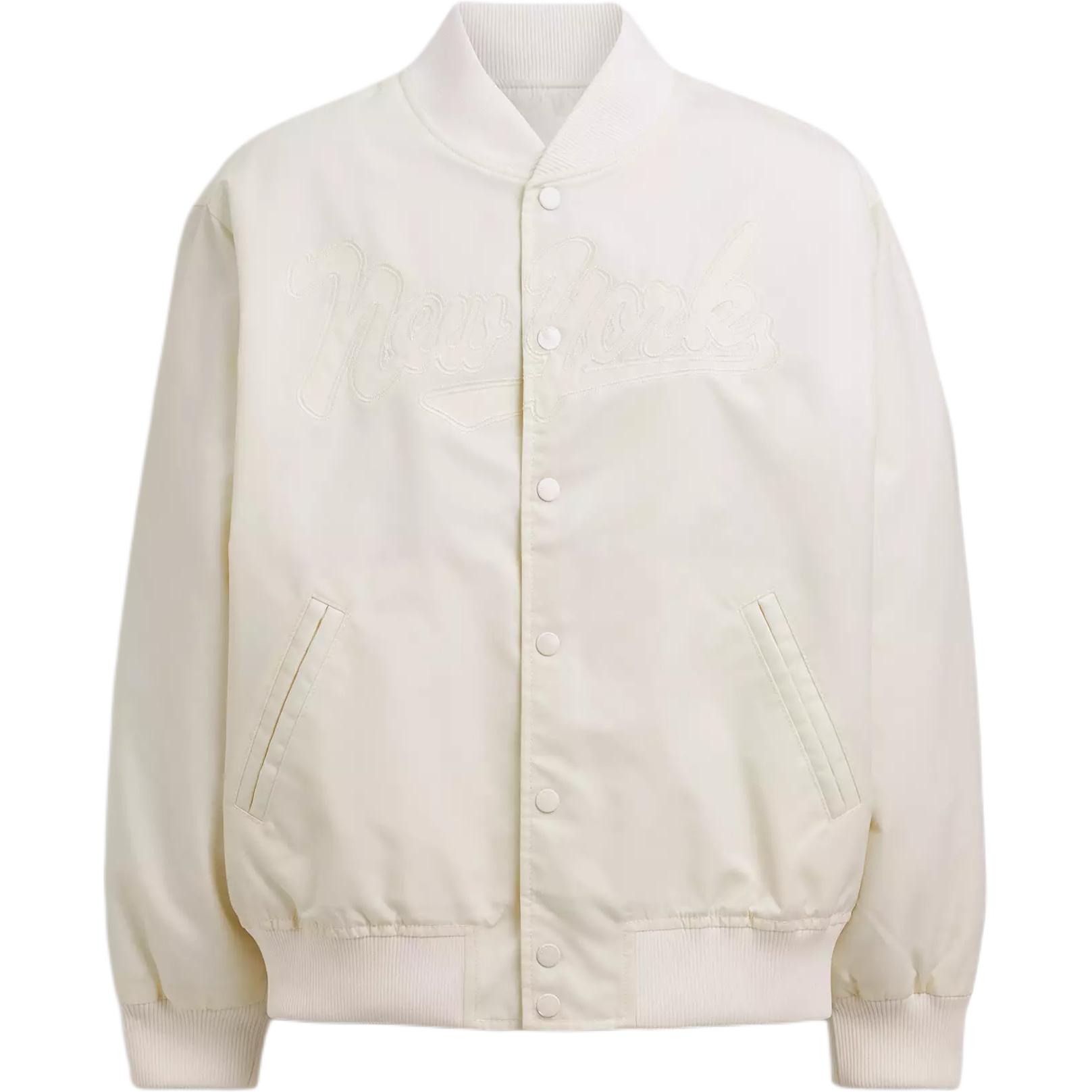 

Coach Винтажная спортивная куртка на кнопках, жаккардовая подкладка, в полоску, хлопковая, мужская, куртки, белая, CAO83-WHT XL