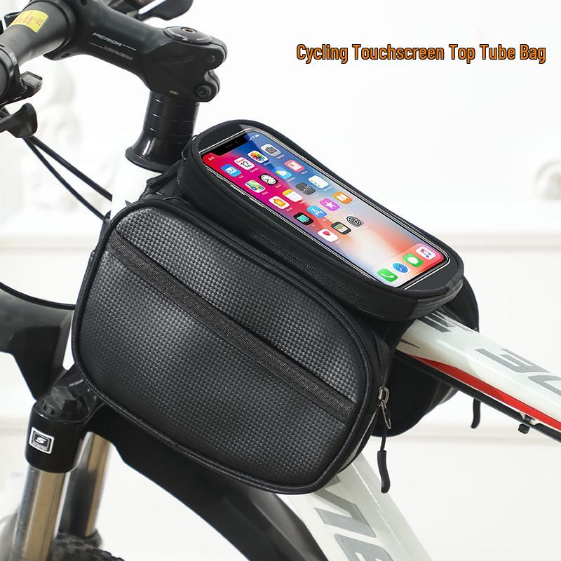 Waterproof Bicycle Front Pannier with Phone Storage