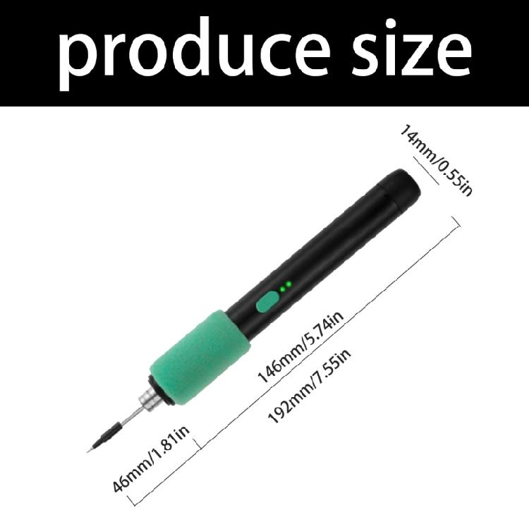 USB Intelligent Electric Soldering Iron 230-450℃ Rapid Heating Soldering Pen Rechargeable Carrying Case Adjustable