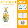 Unique Puzzle Vase Decorative Puzzle Flower Vase 160 Pieces of 3D Puzzles Urn for Adults Housewarming Home Decoration