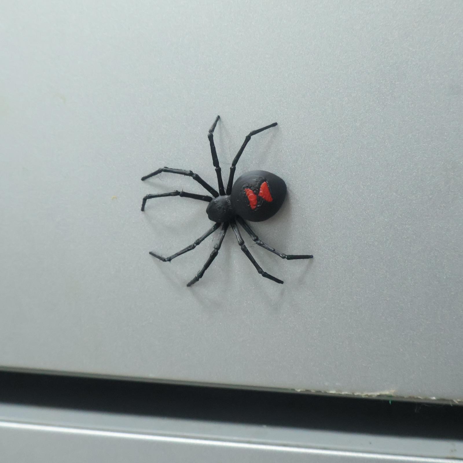 New spider magnetic fridge sticker black widow spider magnet refrigerator sticker