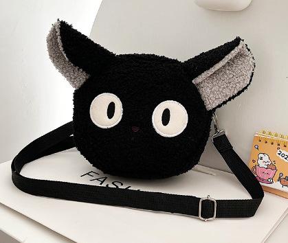 Cute Doll Women's Shoulder Bag Crossbody Round Purse Small Phone Bag for Students