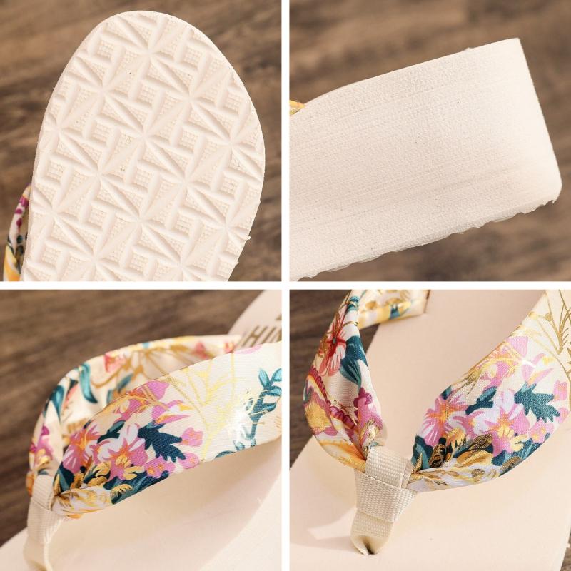 Fashion Women's Flip Flops Summer Womens Wedge Shoes Lightweight Non Slip Beach Shoes High Quality Women Shoes Zapatos De Mujer