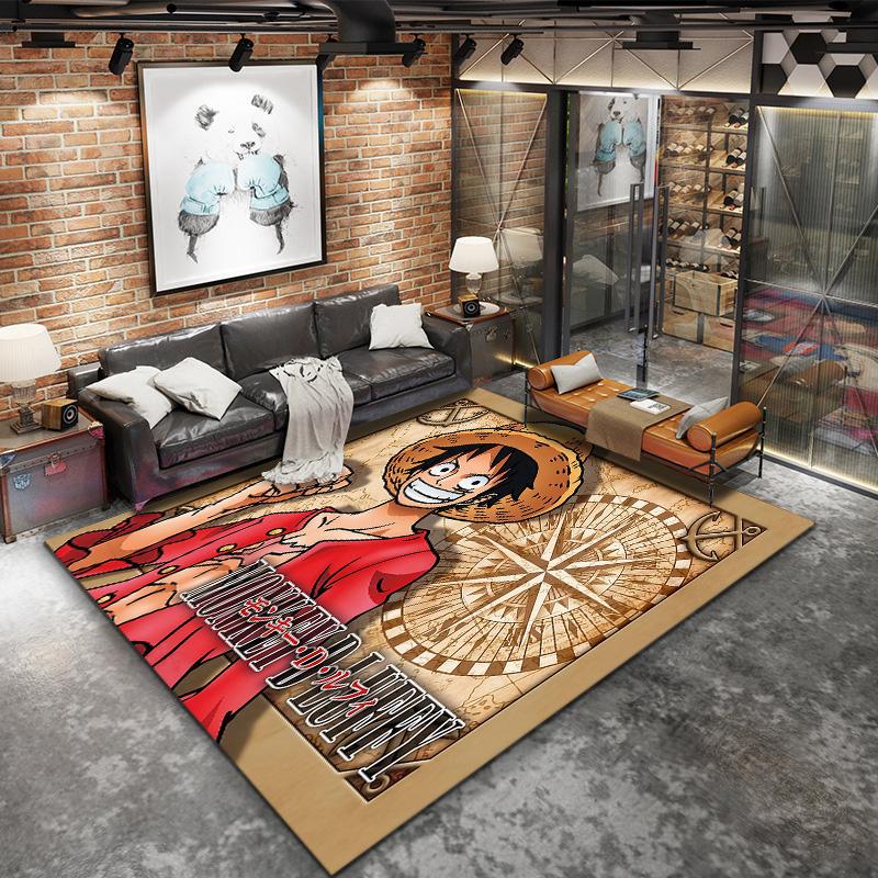 One Piece Monkey D Luffy Carpet Rug For Living Room Bedroom Home Sofa Decoration,kids Play Nonslip Floor Mat