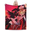 Cartoon Hazbins Hotels Lucifer Blanket Flannel Spring Autumn  Breathable Super Soft Throw Blankets for Home Bedroom Bedspread