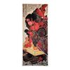 Ukiyo-e Tenugui Towel - Utagawa Kuniyoshi's "Eight Hundred Heroes of the Suikoden of Japan" - Sato Shirobei Tadanobu - Tokuoka Fabric, Reactive Dye