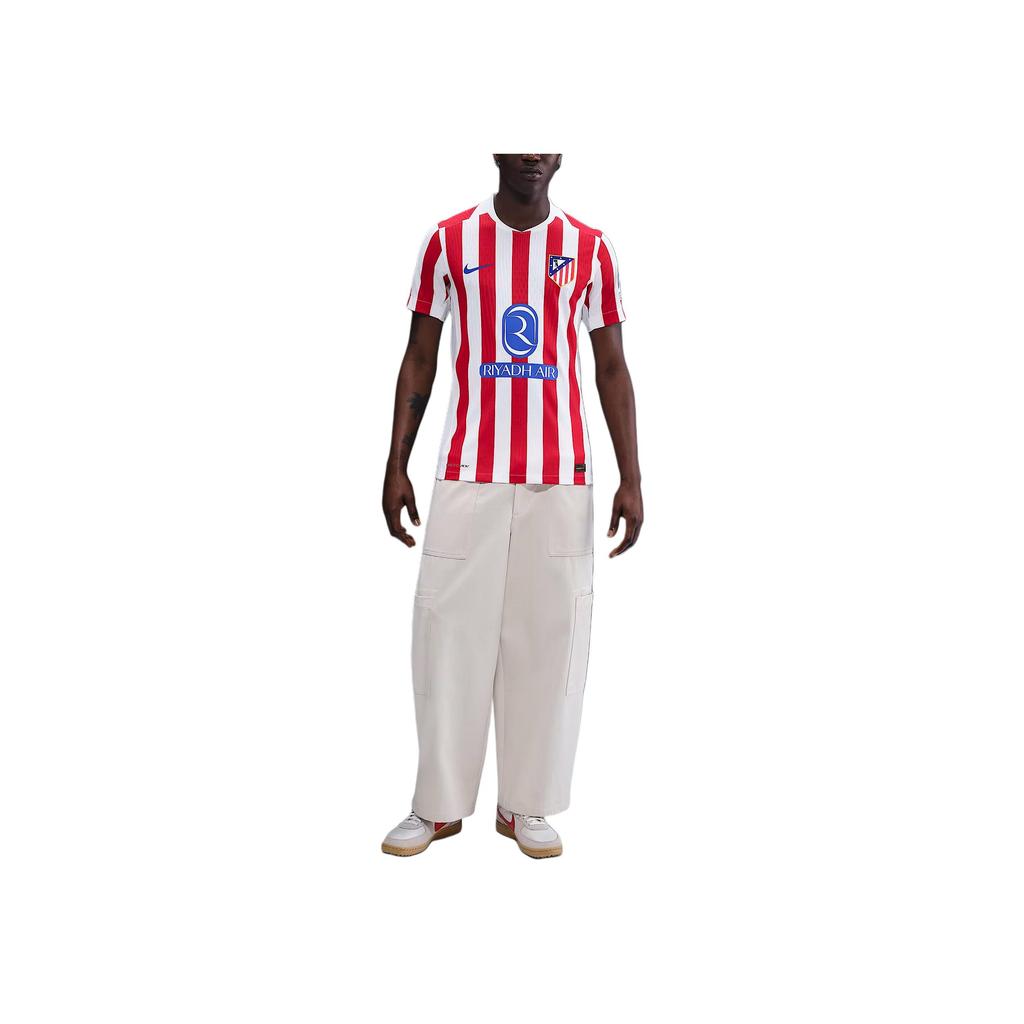 Nike Dri-FIT ADV SS25 Atlético Madrid 2025/26 Match Home Logo Striped Crew Neck Short Sleeve Football Shirt Men tops HJ4541-614