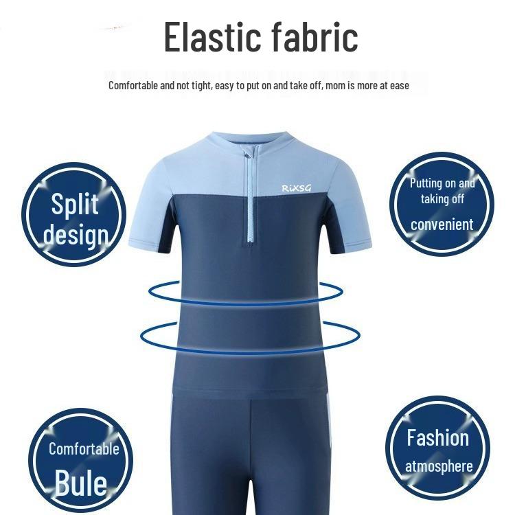 Boys' 2024 New Professional Training Swim Trunks Set