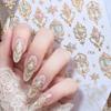 Baroque Mystery 3D Embossed Gem Nail Stickers - Light Luxury Retro Court Style