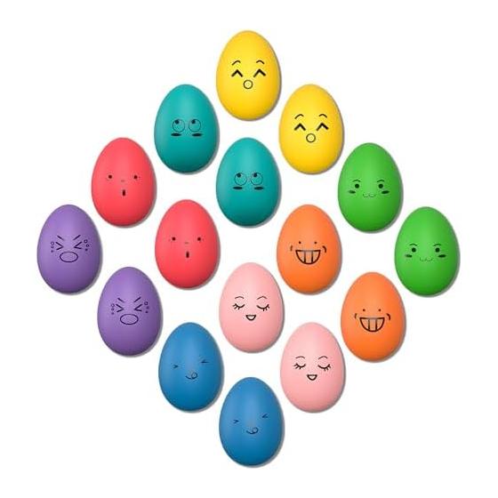 SCHITEC Dog Toy Ball Noise Chewing Toy Stress Relief Lack of Exercise Egg Shape Dog Toy Suitable for Puppies and Small Dogs (Diameter: 4.4cm)