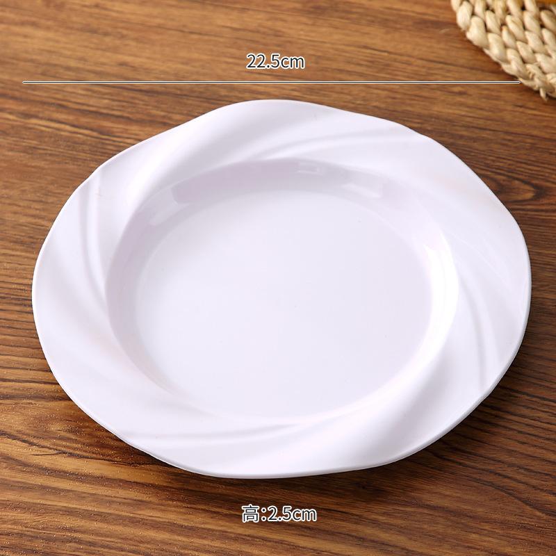 Простая Кремовая Стиль Западная Еда Высокий Уровень Кружево Тарелка для Пасты Домашняя Салатница Десертная Тарелка Фруктовая Тарелка для Дим Сама Закусок 1Pcs