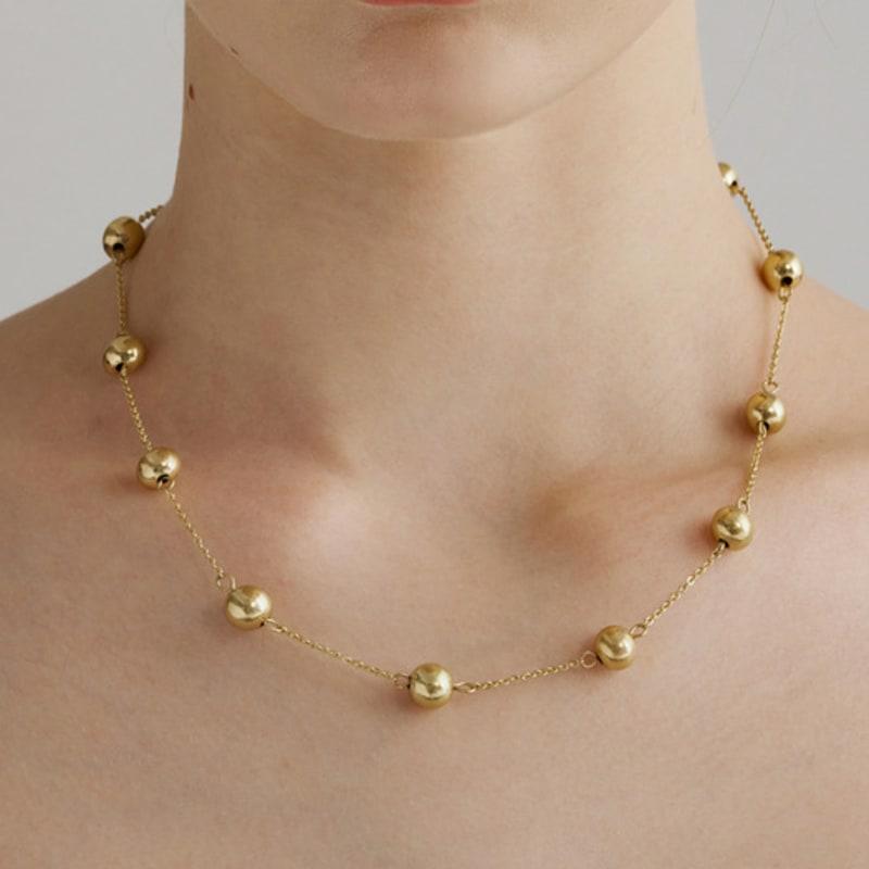 Jean Paul Clarisse Or Ball Necklace BLSN012