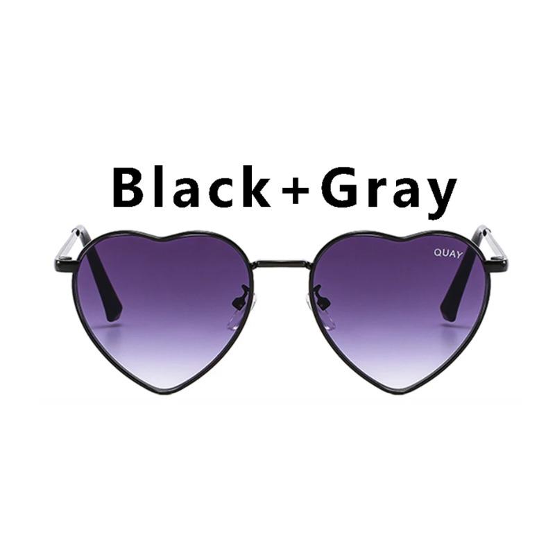 Lunettes de soleil Quay Heartbreaker pour femmes UV400 Designer Mode Rétro Lunettes Douces pour Dames Lunettes de Soleil Sexy Femme
